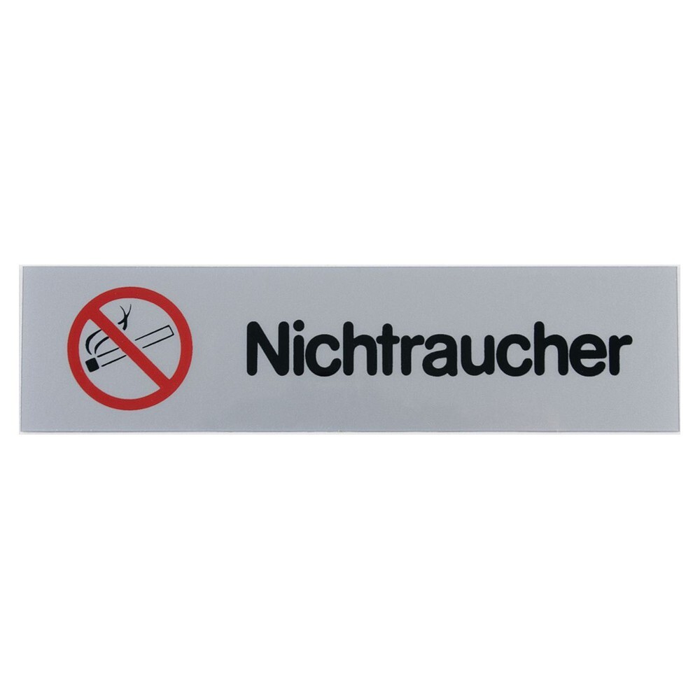 T&uuml;rschild 160 x 40 mm, selbstklebend, Nichtraucher