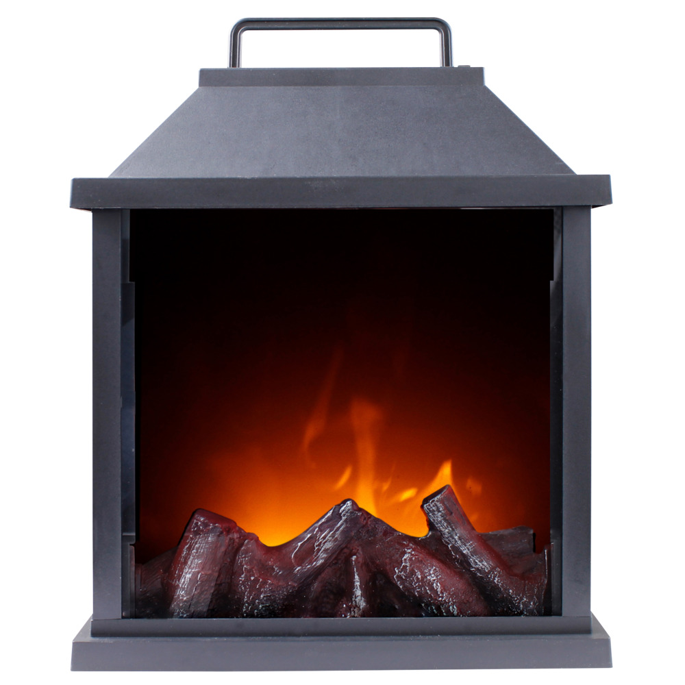 Laterne mit Flammeneffekt und Timer