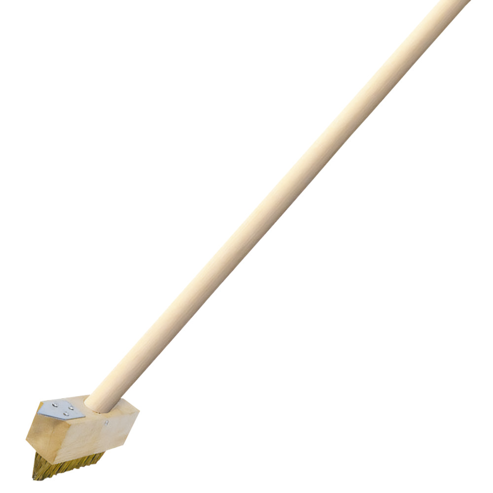 Fugenkratzer mit Metallborsten und Holzstiel 140 cm