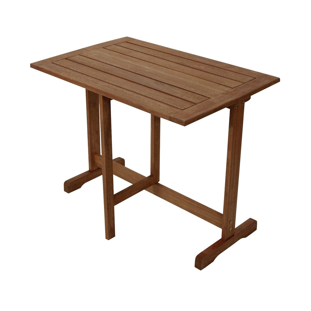 Klappentisch 90 x 60 cm Eukalyptus ge&ouml;lt