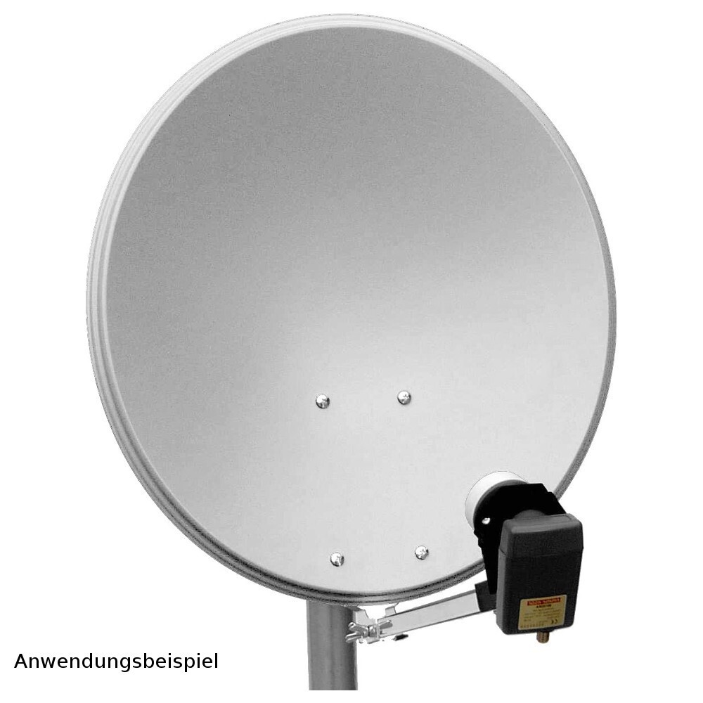 Satellitenspiegel 60cm Aluminum hellgrau