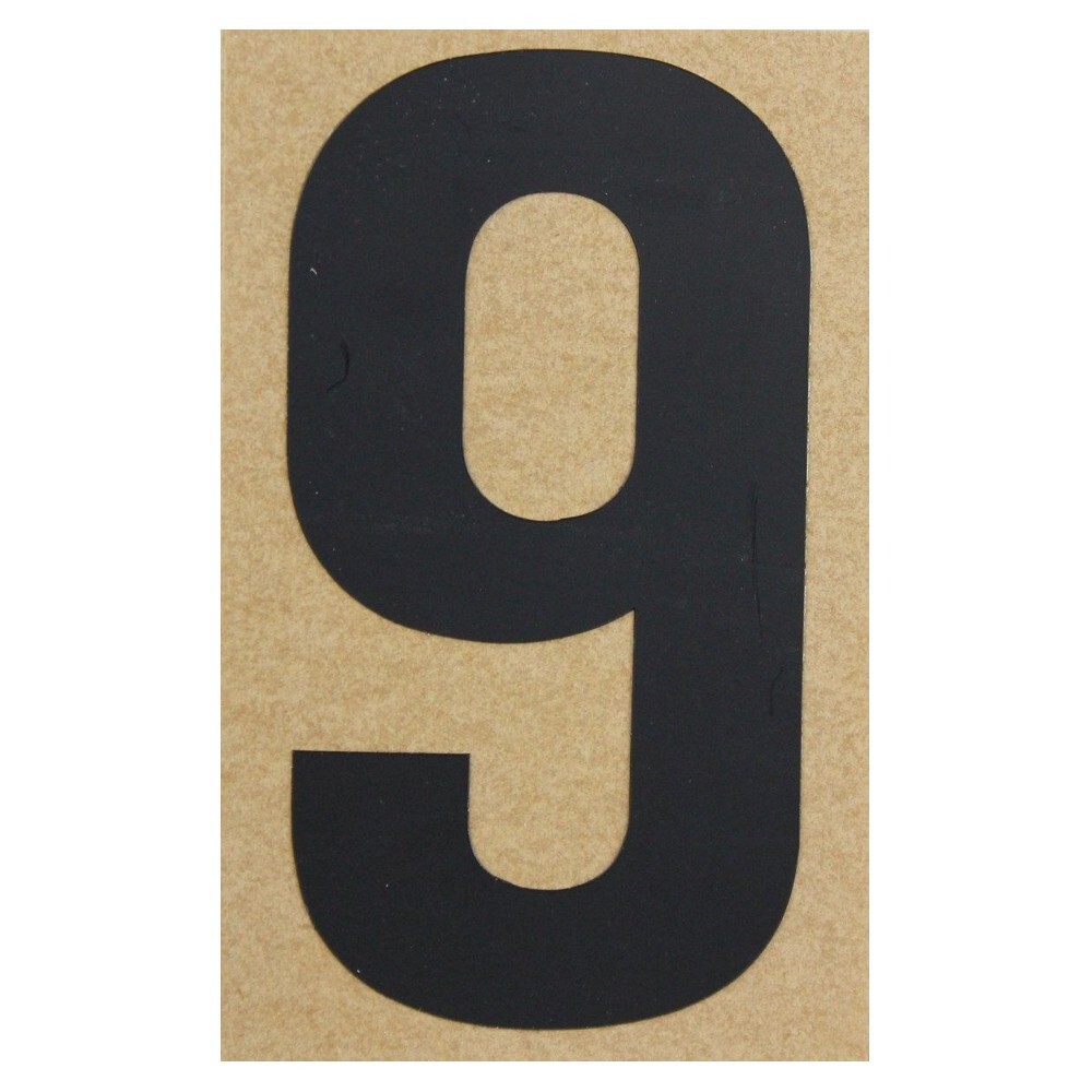 Klebezahl 9 schwarz 100 mm