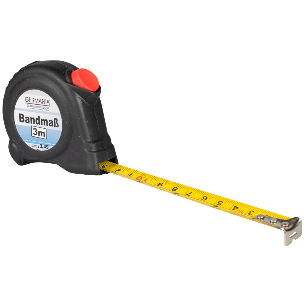 Ma&szlig;band 3m Metall Autostop Softgrip Bandma&szlig; Rollbandma&szlig; Rollma&szlig;band Messband