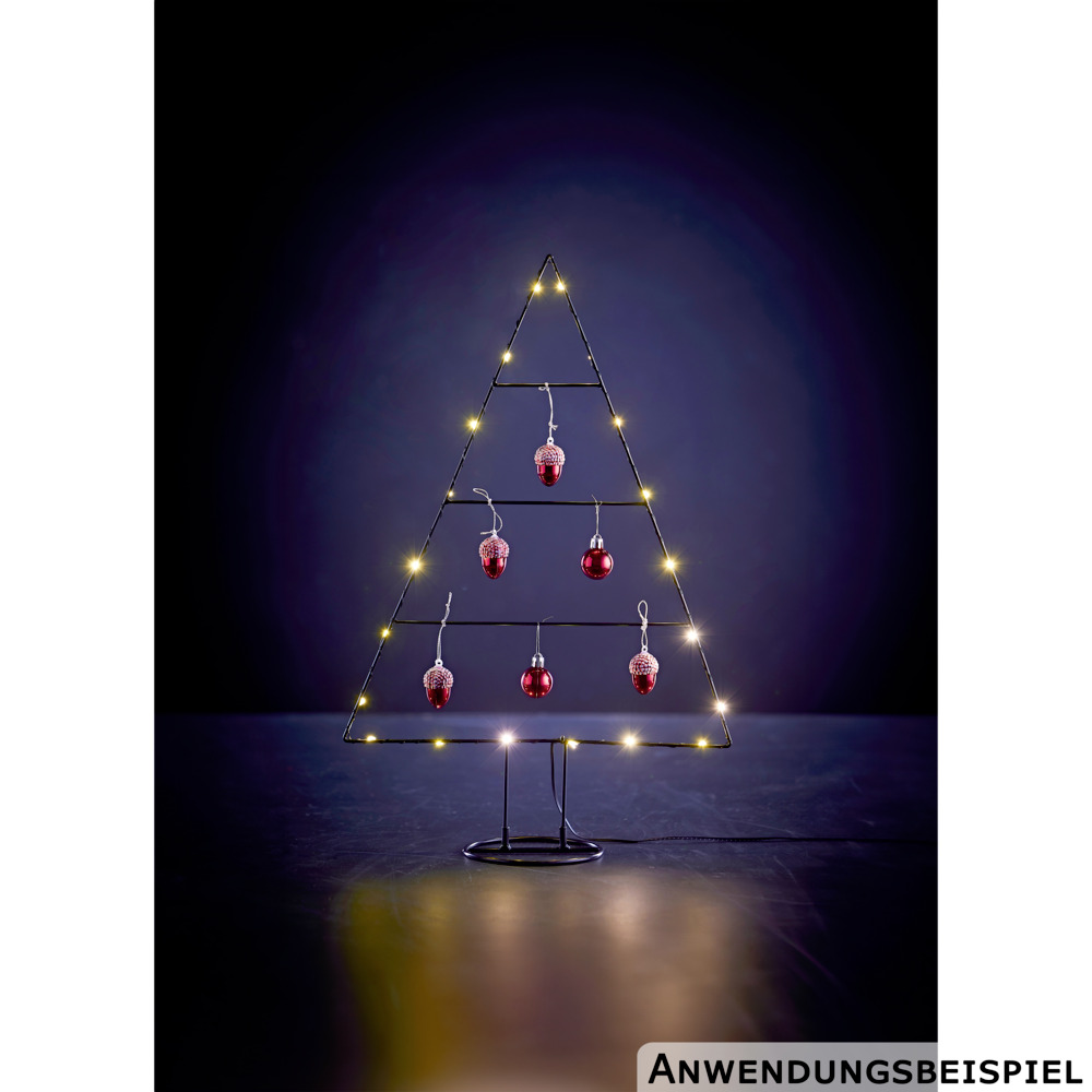 LED Metallbaum 20 LEDs 53,5 cm image number 2