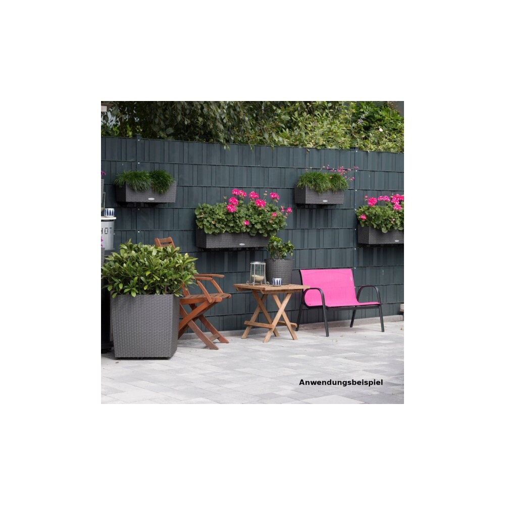 Zaun Sichtschutz und Windschutz A1-Blickdicht 3 Rollen, 19 cm Breit in Wei&szlig;aluminium mit Klemmschienen image number 5