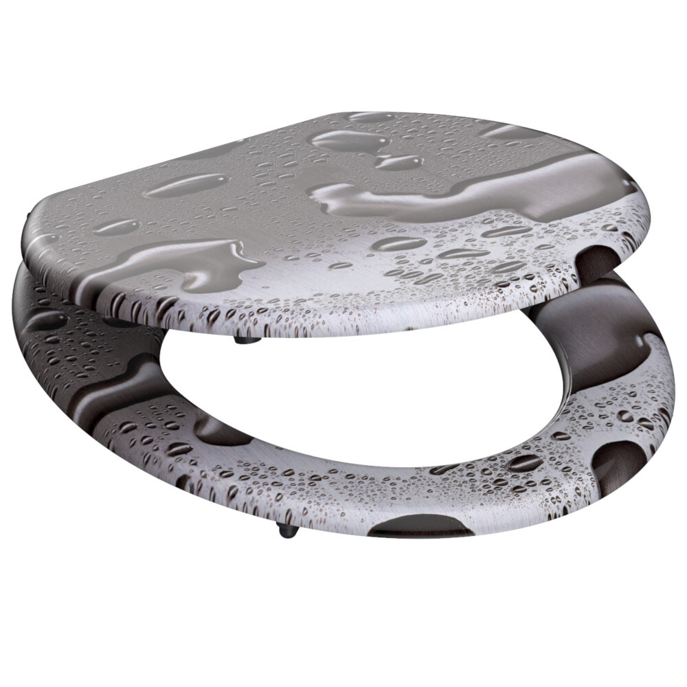 WC-Sitz MDF Motiv Grey-Steel image number 2