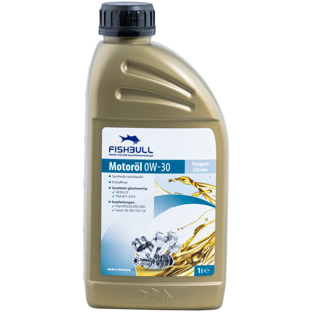 FISHBULL Motoren&ouml;l 0W-30 1 Liter Peugeot Citroen