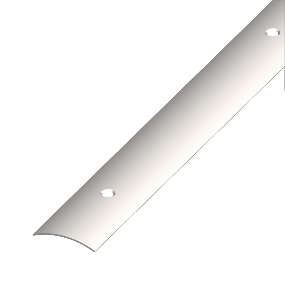 &Uuml;bergangsprofil gew&ouml;lbt 100 x 3 x 0,4 cm aus Edelstahl, gelocht