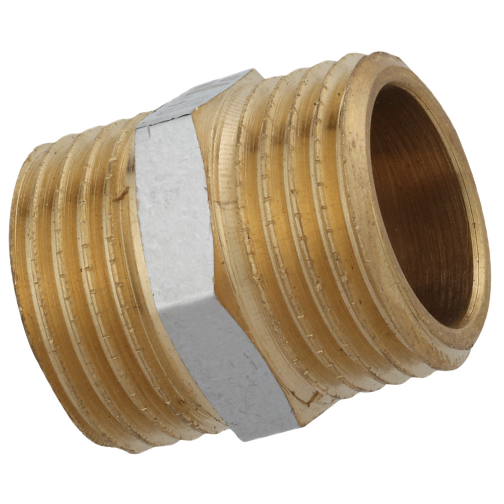 Doppelnippel verchromt 3/4'' AG x 3/4" AG