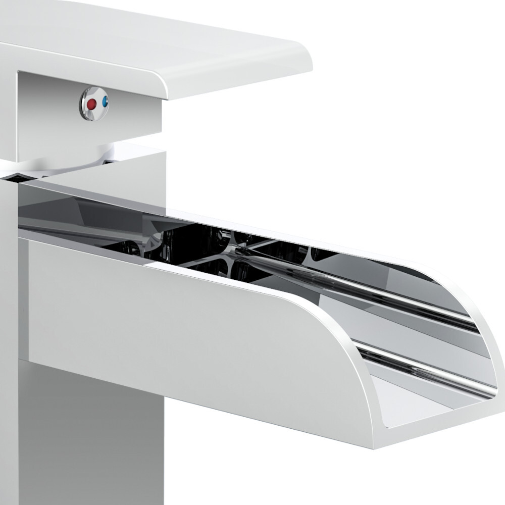 Waschtischarmatur IDROVIA, verchromt, mit Schwallauslauf image number 1