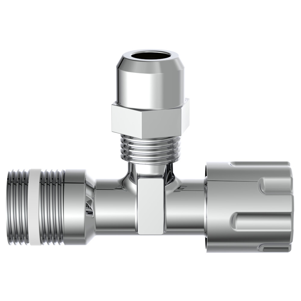 Eckregulierventil mit Schubrosette selbstdichtend 1/2"AG x 10 mm image number 4