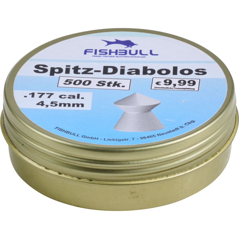 Spitz-Diabolo 4,5 mm 500 St&uuml;ck Cal.177 Luftgewehr-Munition