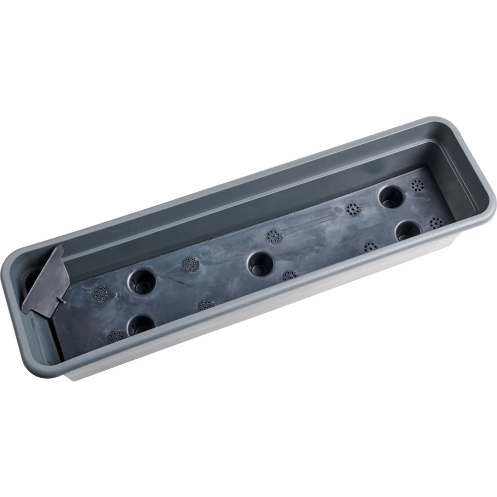 Balkonkasten 59 cm mit Bew&auml;sserungseinsatz in anthrazit image number 2