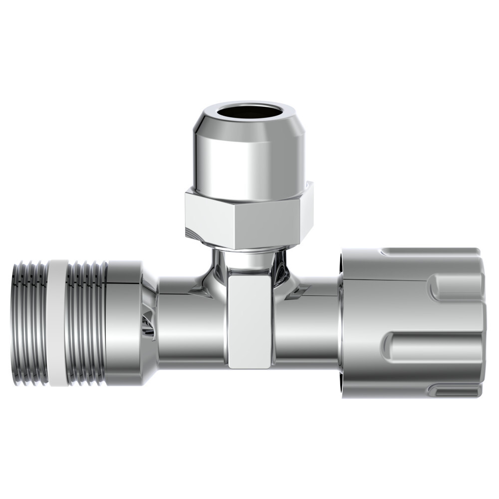 Eckregulierventil mit Schubrosette selbstdichtend 1/2"AG x 10 mm image number 3