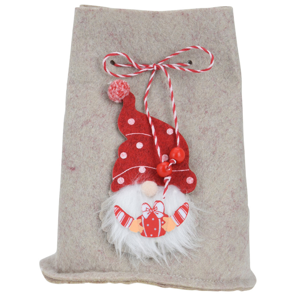 Geschenktasche aus Filz in verschiedenen Farben mit Wichtel-Aufdruck image number 2