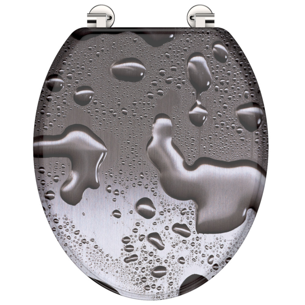 WC-Sitz MDF Motiv Grey-Steel