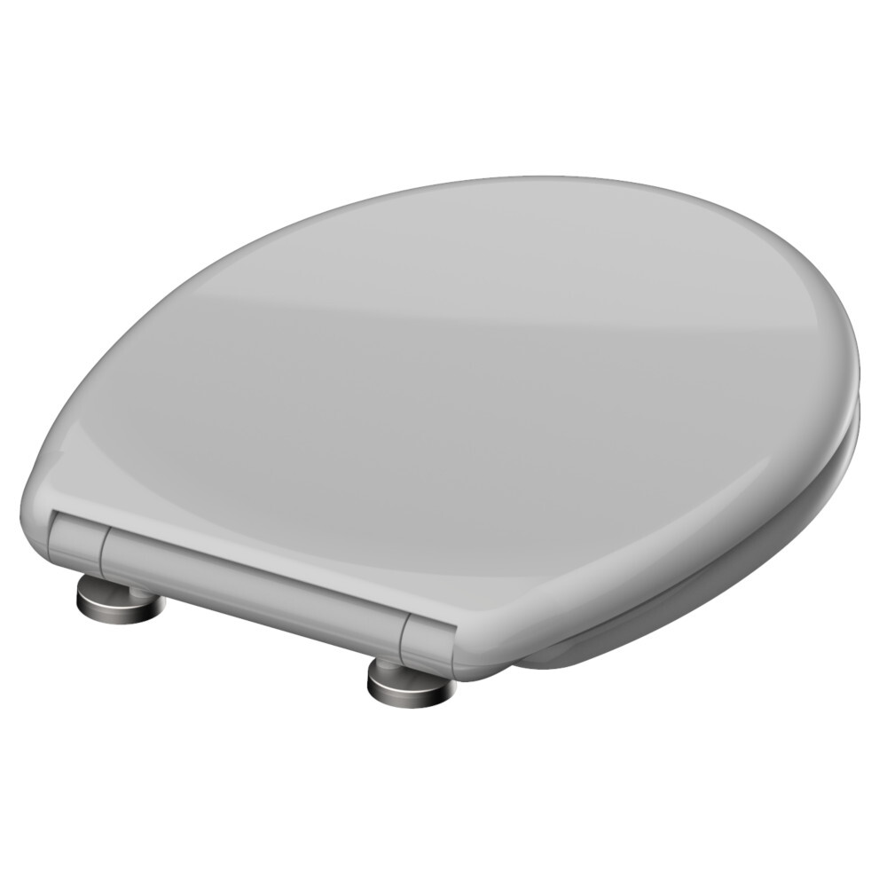 WC-Sitz Absenkautomatik Schnellverschluss Grau image number 1