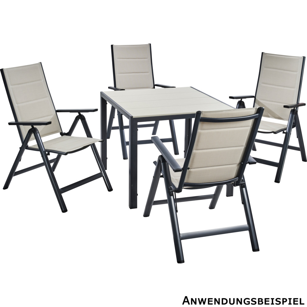 Gartentisch Nonwood 90 x 90 cm mit Aluminiumgestell image number 1