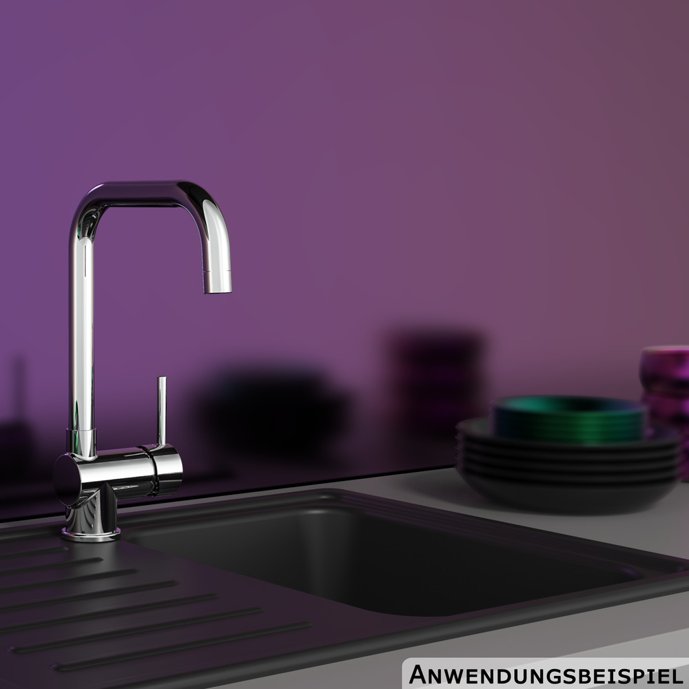 eisl Sp&uuml;ltischarmatur Futura 3/8" Einhebelmischer verchromt image number 2