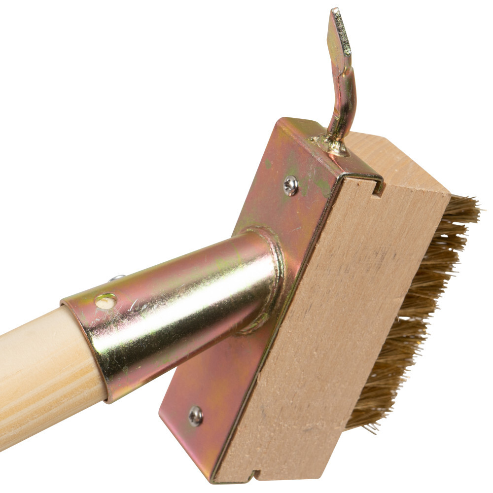 Fugenb&uuml;rste mit Stahlkratzer, Metallborsten und Holzstiel image number 1