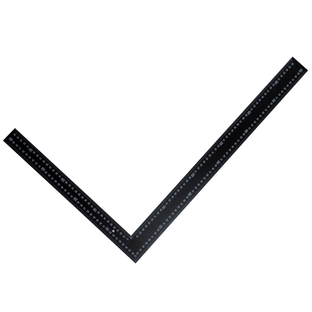 Schreinerwinkel 90&deg; 40x60cm schwarz Zimmermannswinkel Messwinkel Anschlagwinkel