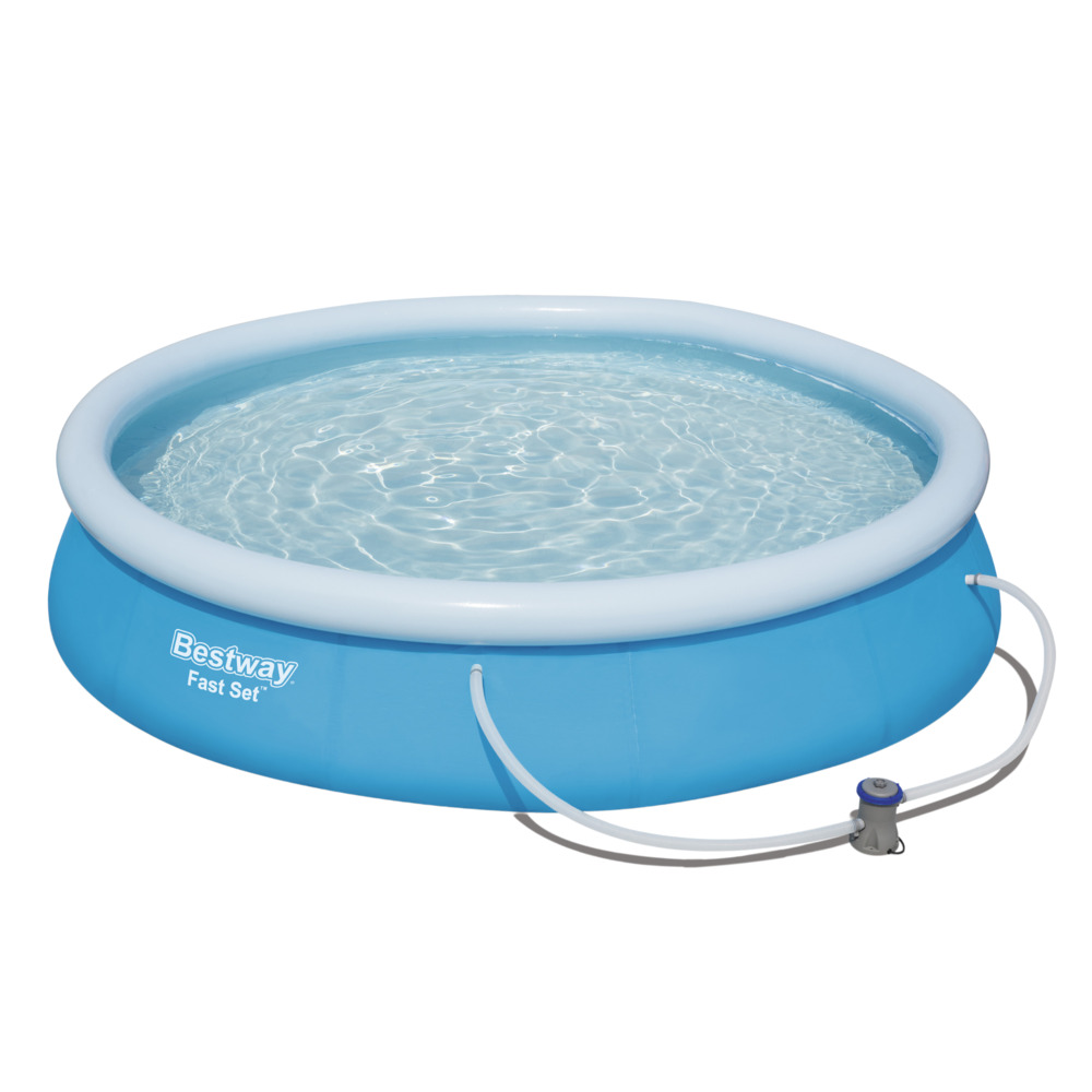 Bestway&reg; Fast Pool Komplett-Set &Oslash; 366 x 76 cm rund inkl. Filterpumpe