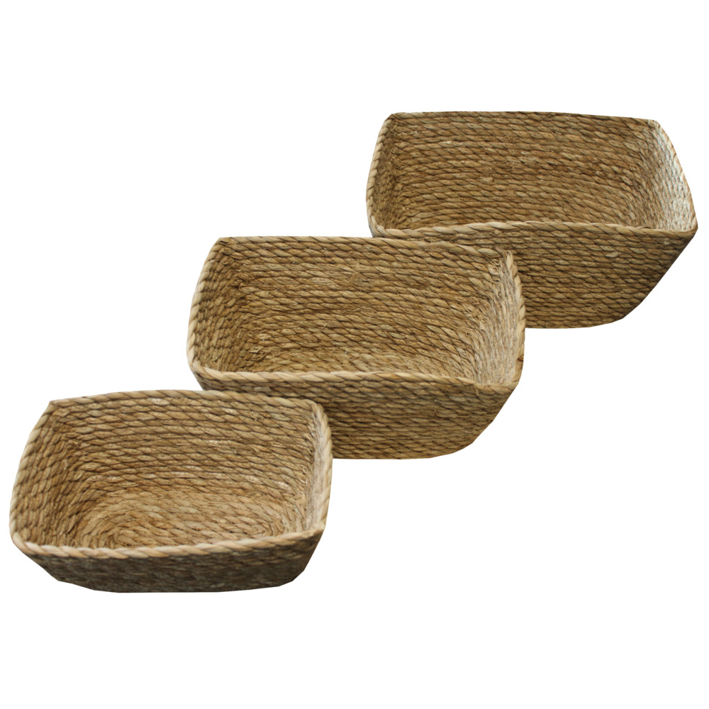 Korb-Set 3-teilig aus Binse