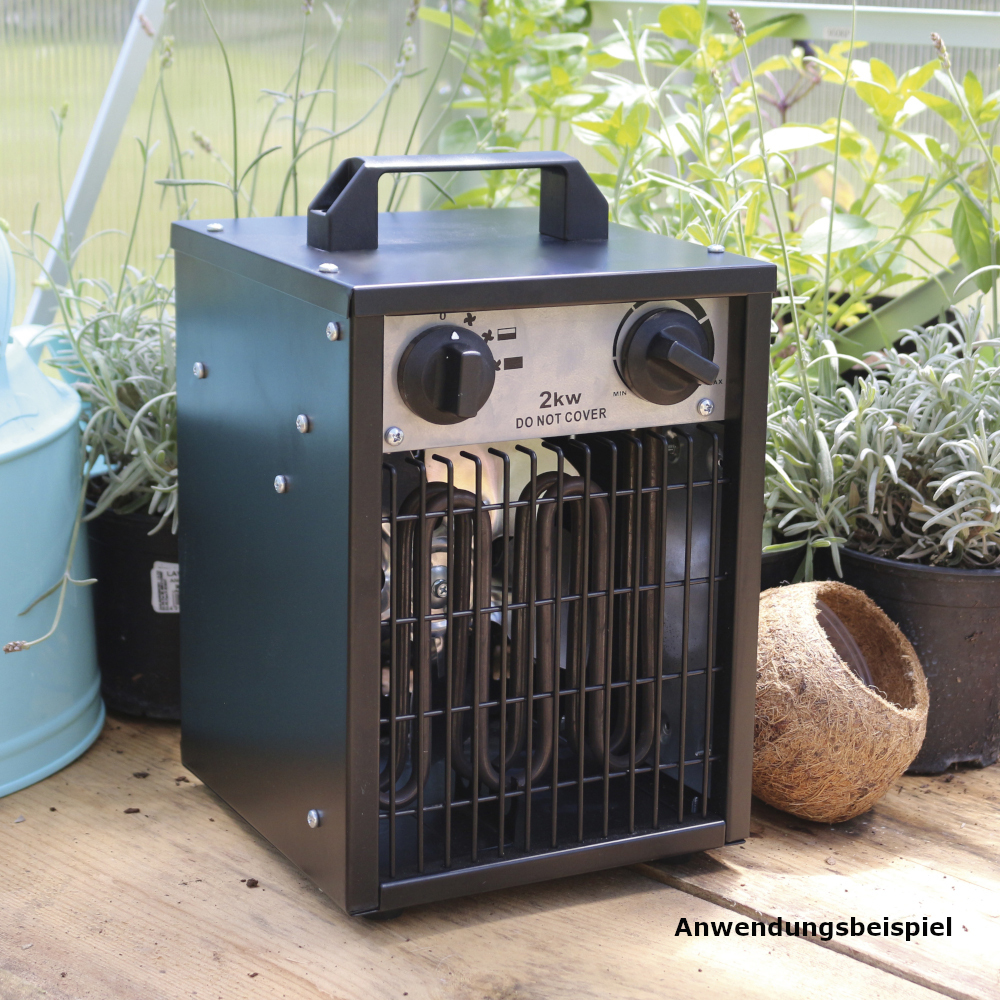 Vitavia Elektroheizung Cephei eckig mit 2 kW, f&uuml;r Gew&auml;chsh&auml;user bis 30 m&sup3; image number 1