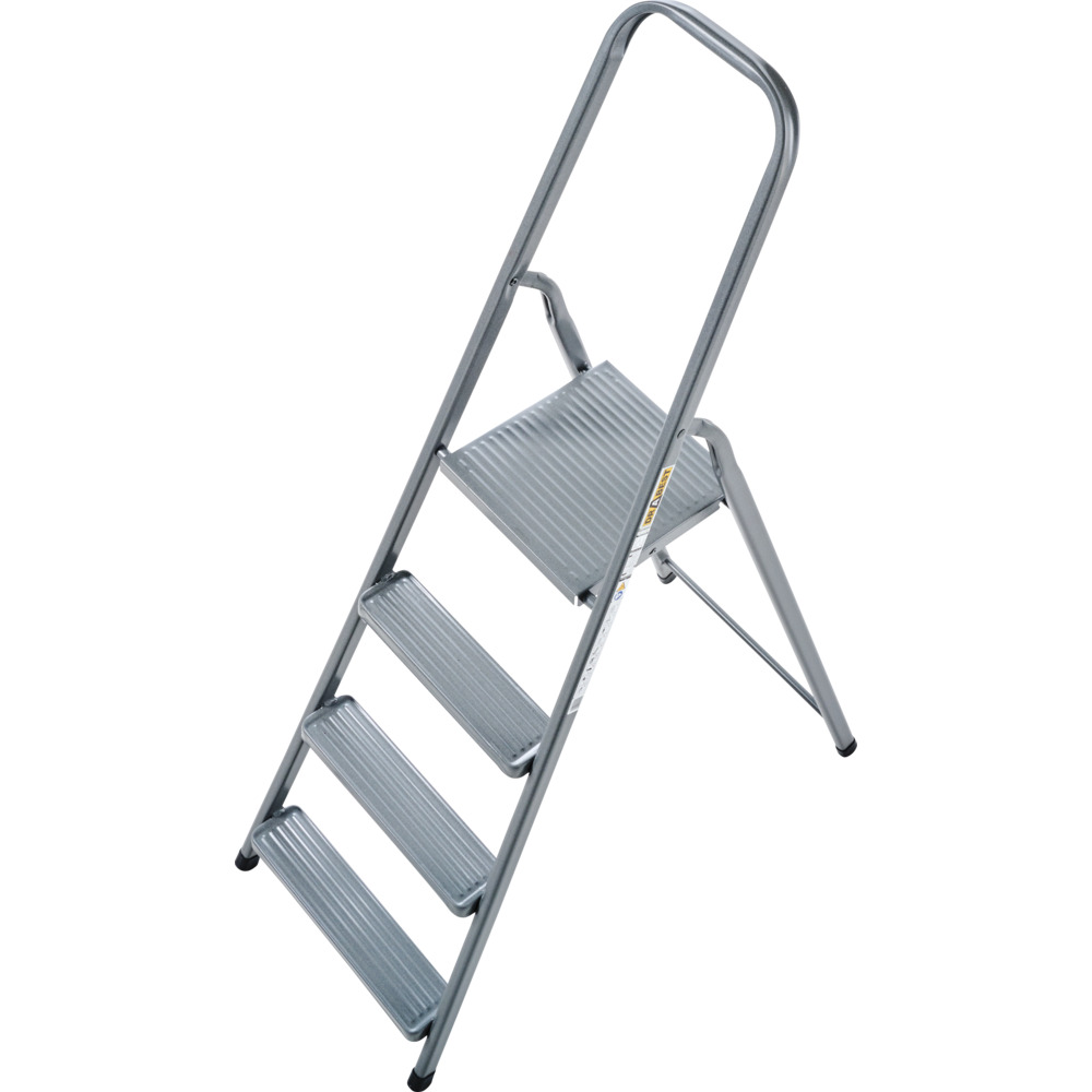 Haushaltsleiter 4-stufig aus Stahl mit Halteb&uuml;gel image number 1