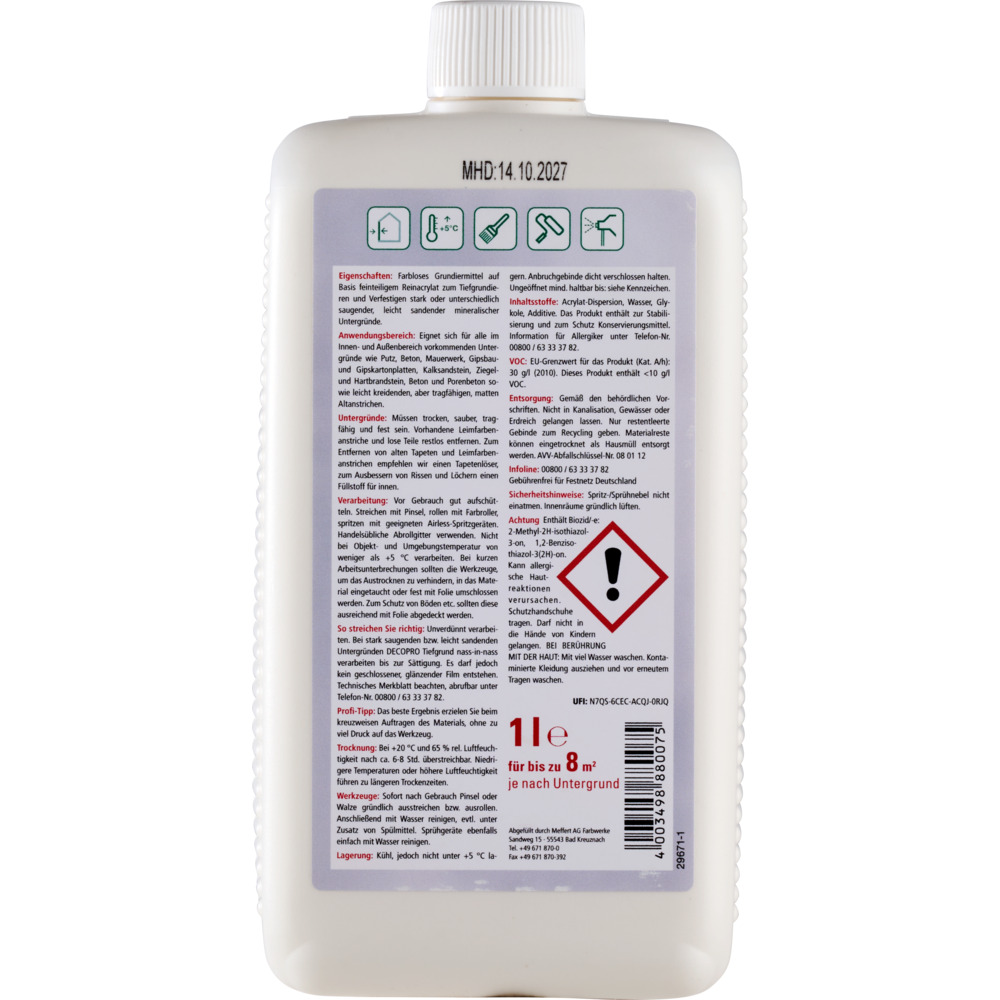 DECOPRO Tiefgrund LF Grundierung und Egalisierung image number 1