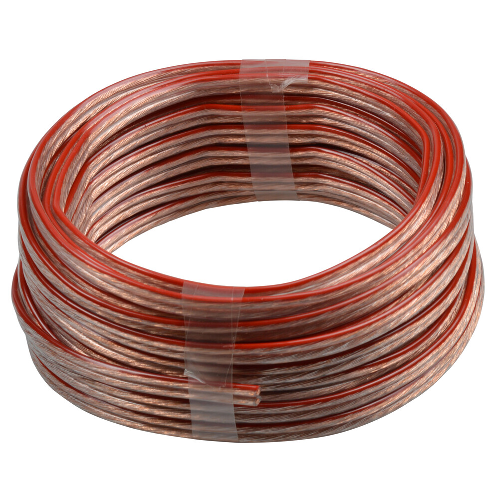 Lautsprecherleitung FL 2 x 1,5 mm&sup2; 10 m transparent