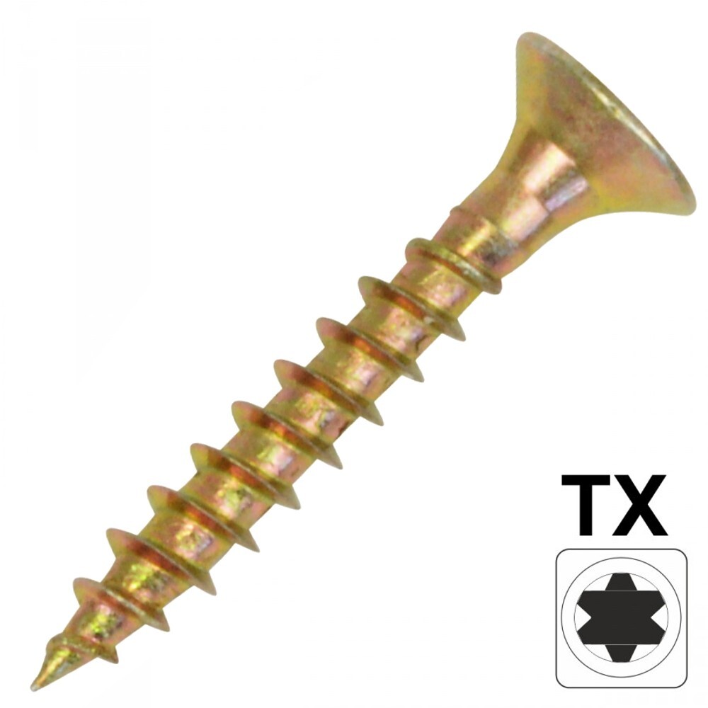Spanplattenschraube 3,0 x 40 mm IVZ T-Profil TX Senkkopf Vollgewinde