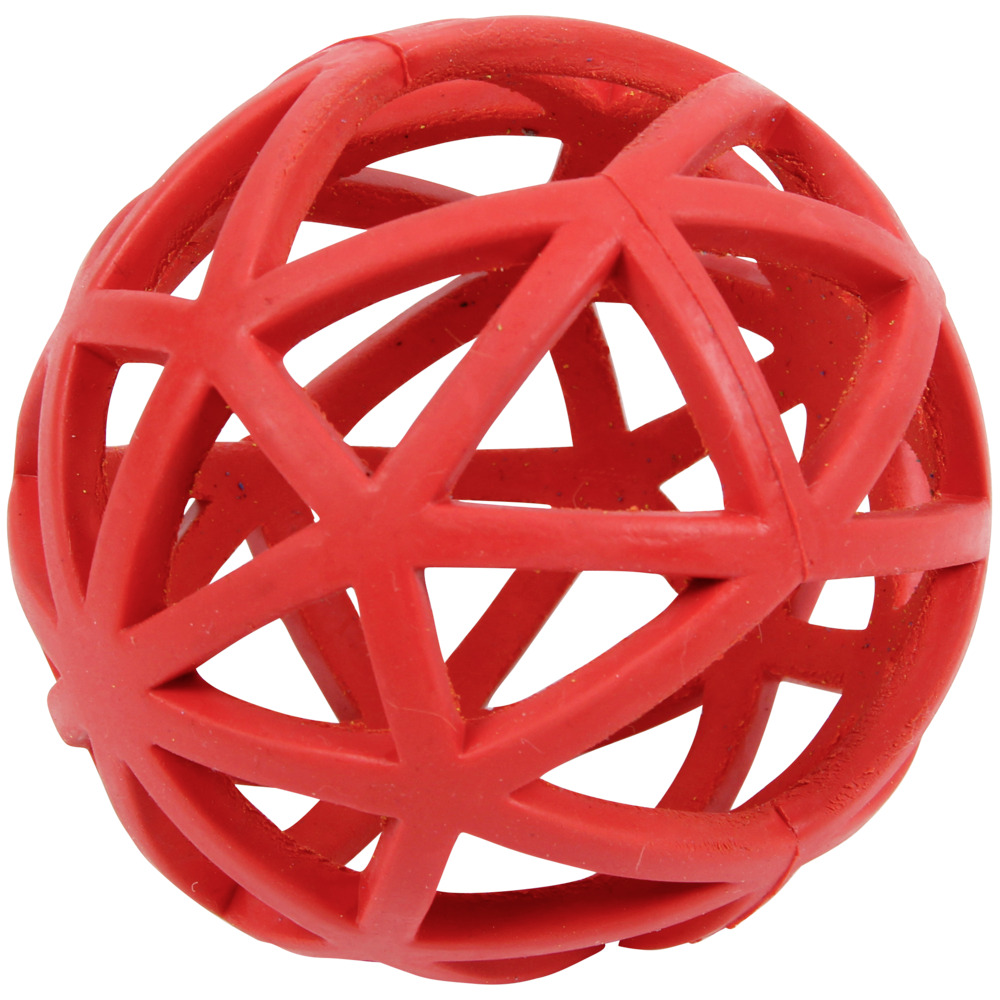 Naturgummiball in Gitterform