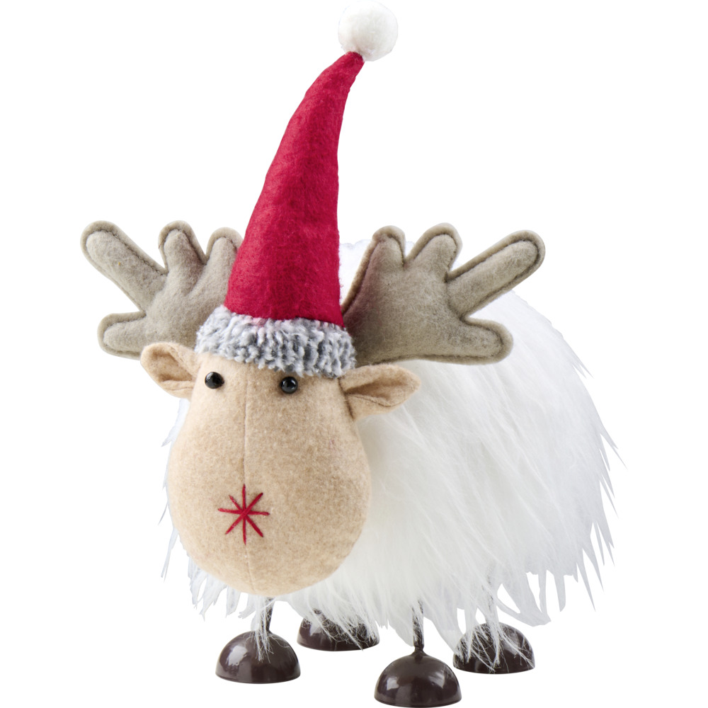 Wackelfigur Sabine 35 cm aus Polyester in grau