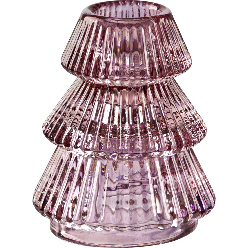 Kerzenhalter f&uuml;r Spitzkerzen aus Glas, 3-fach sortiert image number 3