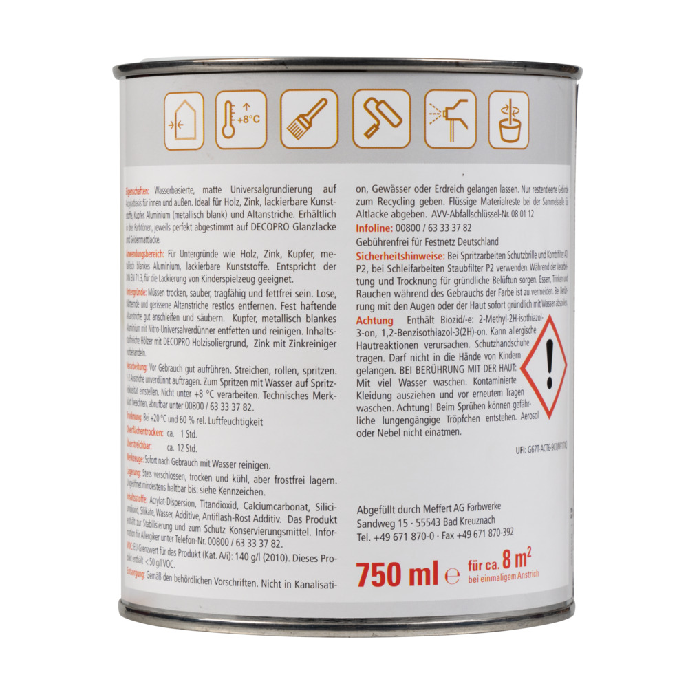 DECOPRO Multigrund 750 ml wei&szlig; image number 1