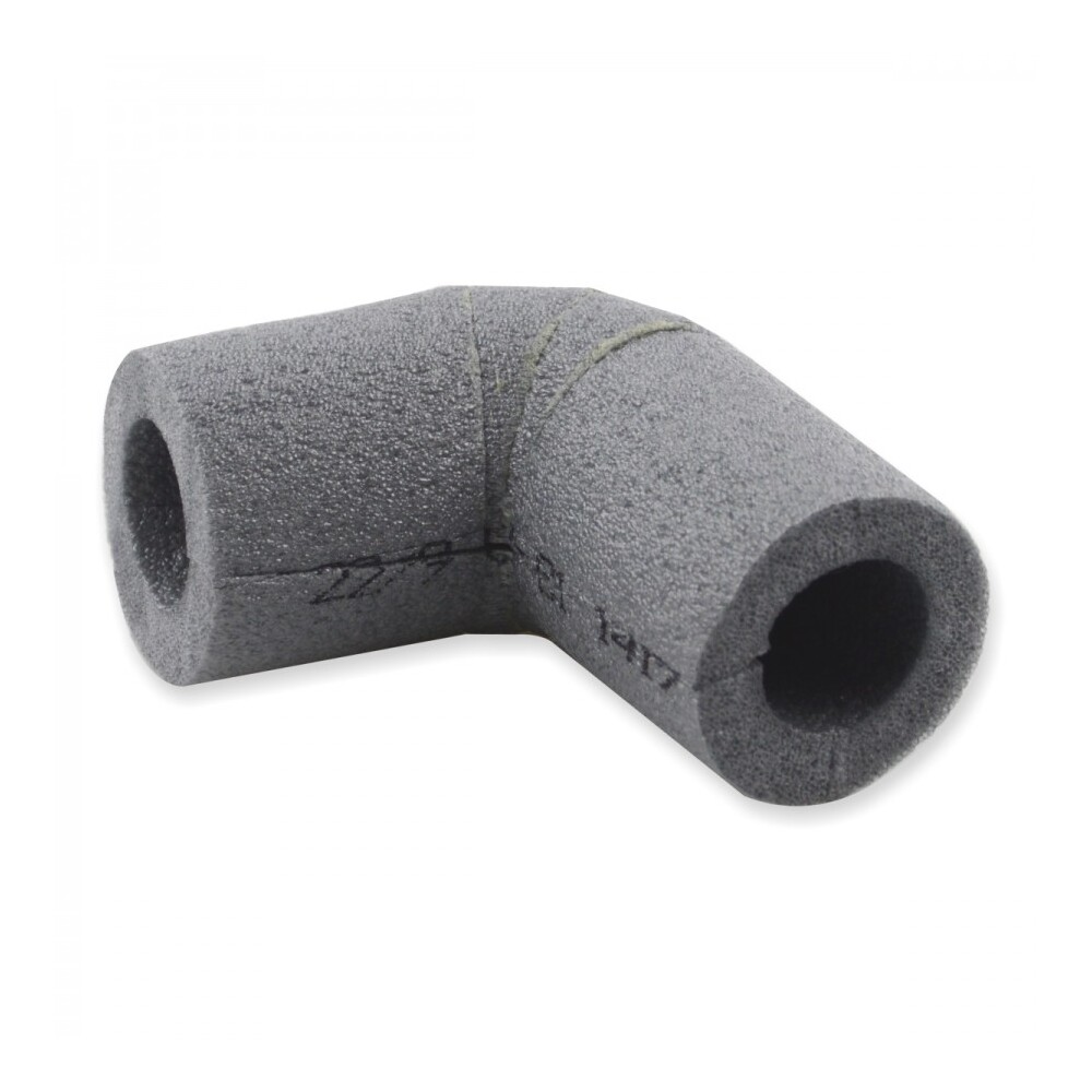 PE Rohrisolierung Bogen 90&deg; 9mm/22mm Rohrd&auml;mmung