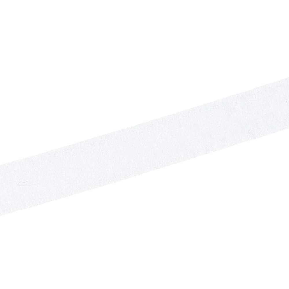 Flauschband selbstklebend 20 mm wei&szlig;, Klettband Meterware