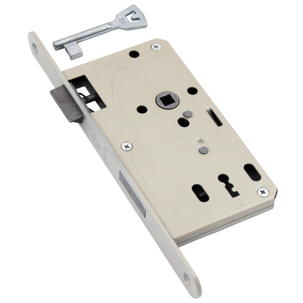 ISEO Buntbart Zimmert&uuml;r Einsteckschloss rechts 72 mm image number 1