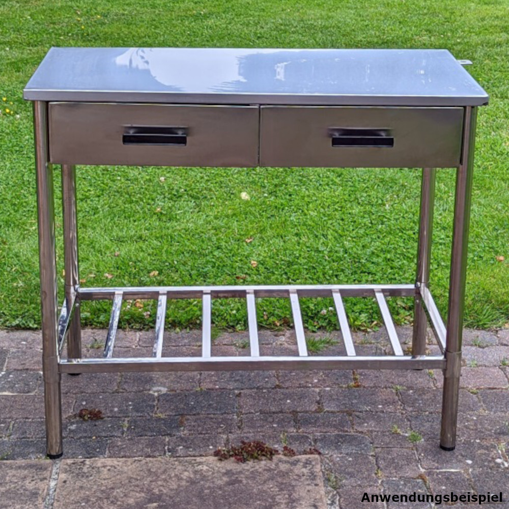 Campingk&uuml;che Arbeitstisch Country Life Edelstahl image number 2