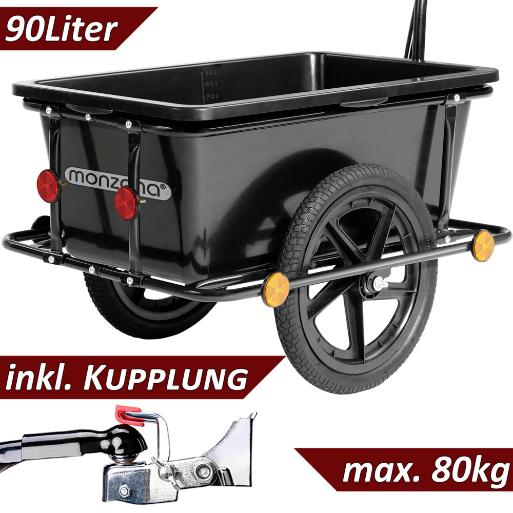 monzana&reg; Fahrradanh&auml;nger 90 Liter inkl. Kupplung image number 6