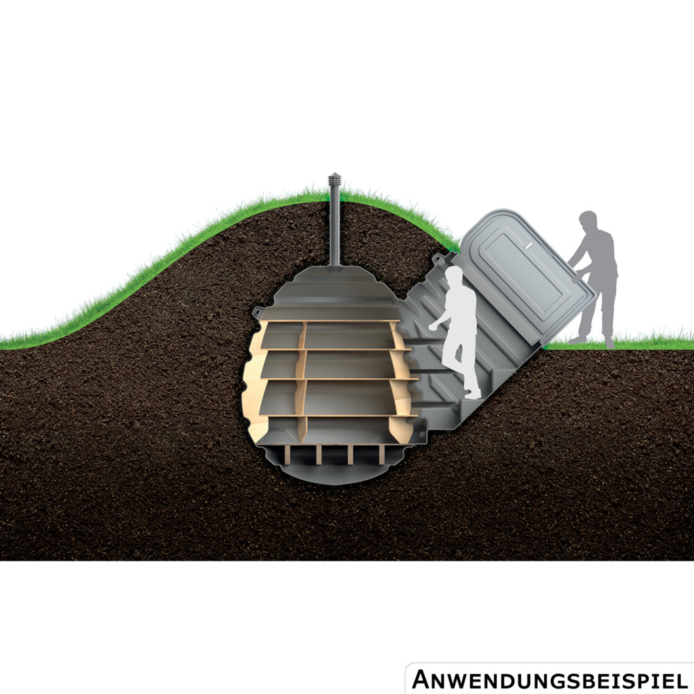 Prosperplast Erdkeller OVO 7500 Liter Hellgrau image number 7
