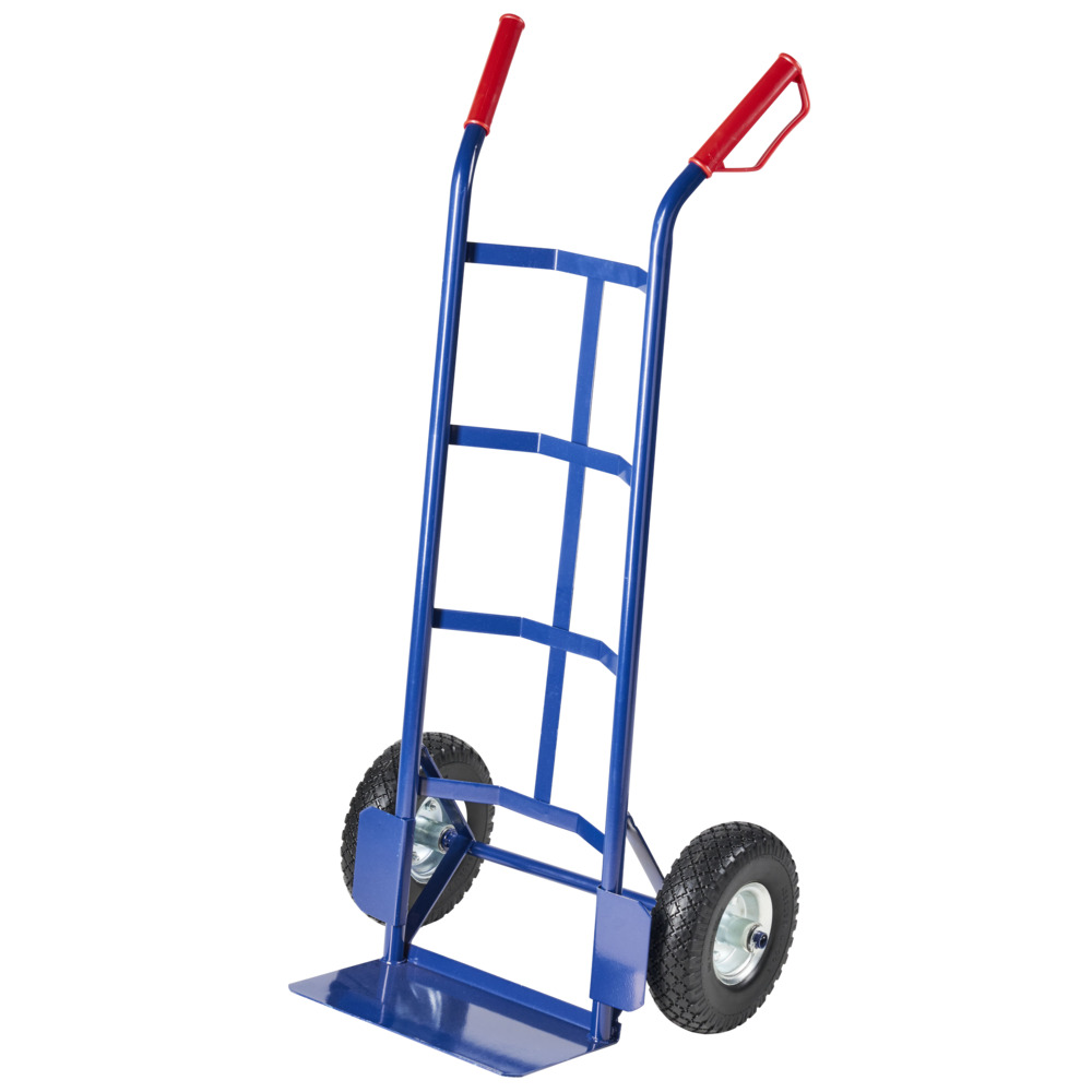 Sackkarre 150 kg mit Stahlrohrgestell pannensichere PU-Vollgummi-R&auml;der