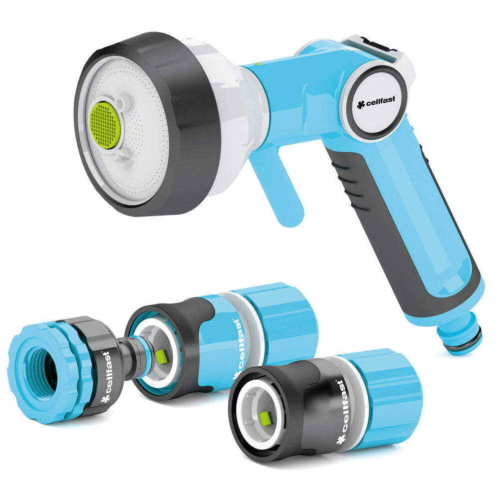 Gartenbrausen-Set ERGO&trade; 4-teilig, 1/2" - 5/8", mit 4-Funktions-Brause