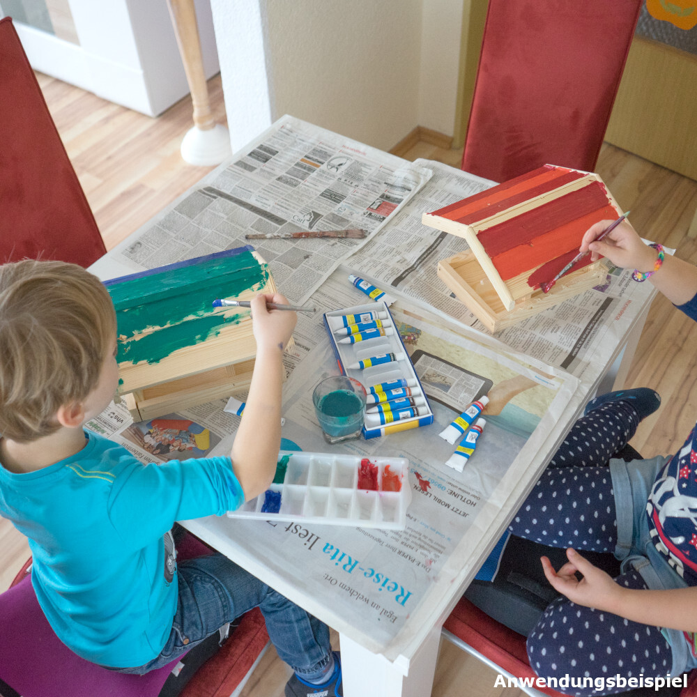 Futterhaus bemalbar aus Kiefernholz mit Haken image number 1