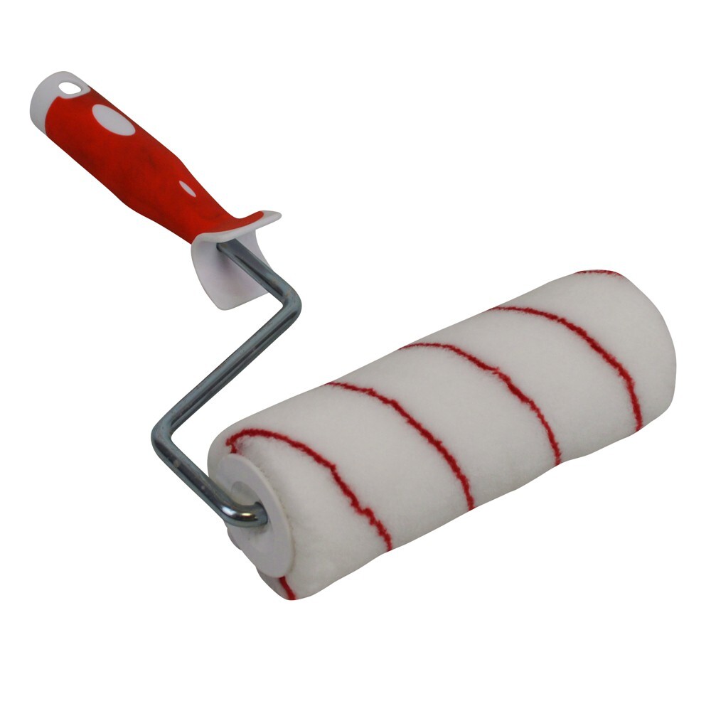 DECOPRO Farbroller 18cm Premiumwalze glatt mit Steckb&uuml;gel und 2K Griff