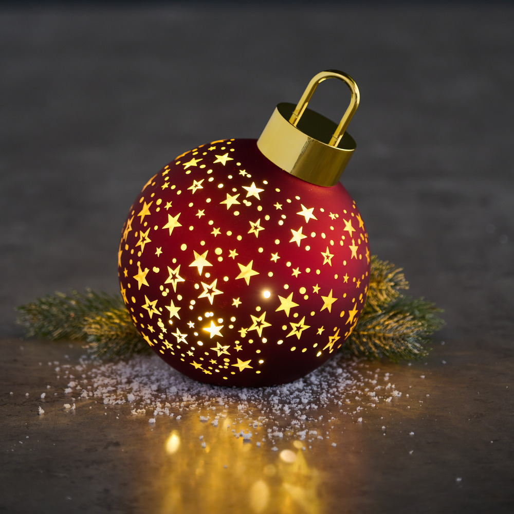 LED-Weihnachtskugel &Oslash; 15 cm, 6-fach sortiert image number 6