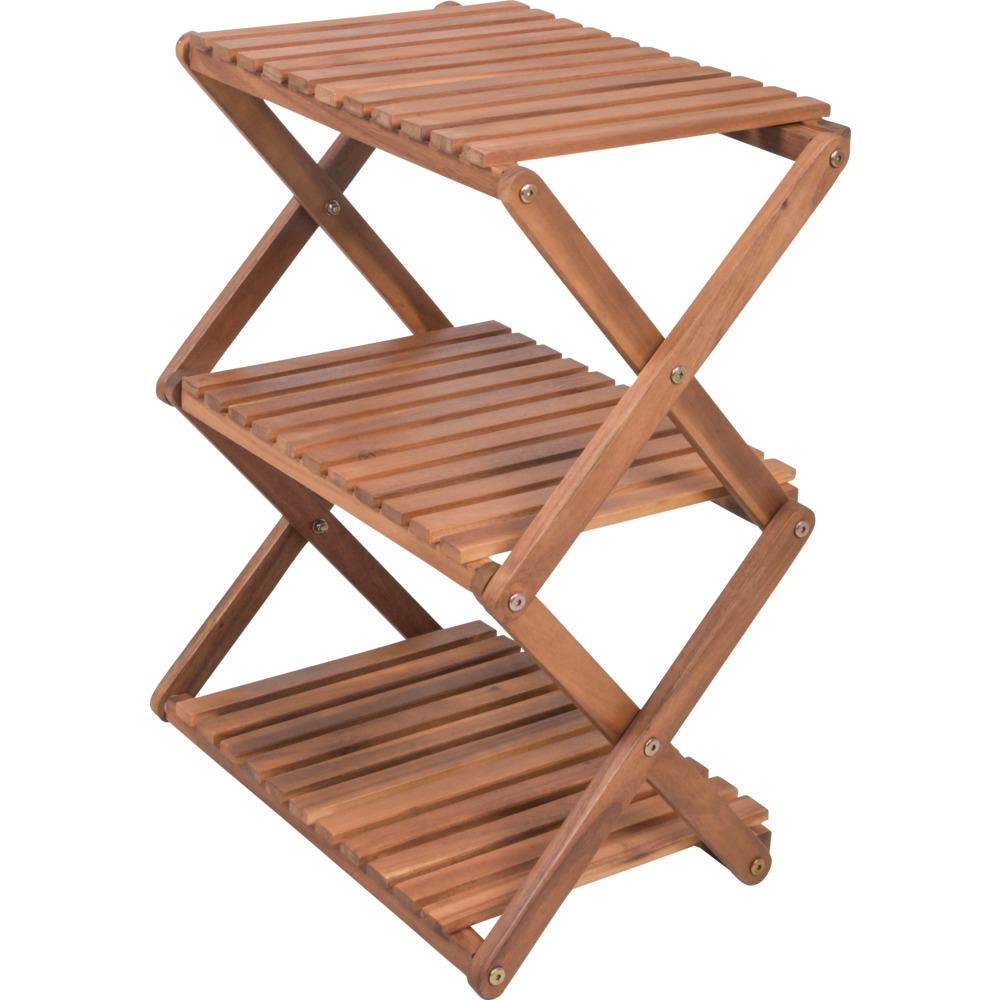 Pflanzregal "TULSA" mit 3 Ebenen Akazie