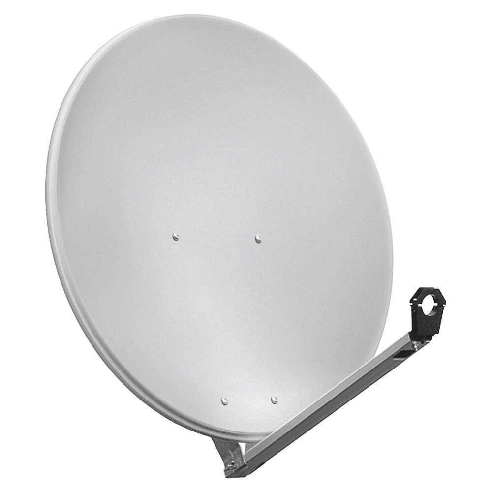 Satellitenspiegel 80cm Aluminum hellgrau SAT Antenne Satellitensch&uuml;ssel