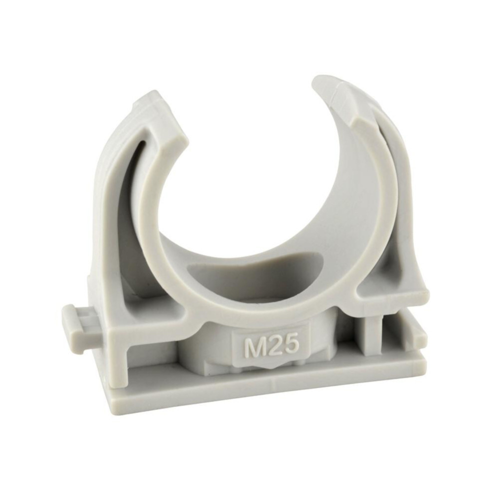 Rohr-Klemmschellen EN25 grau &Oslash; 25 mm, 6 St&uuml;ck